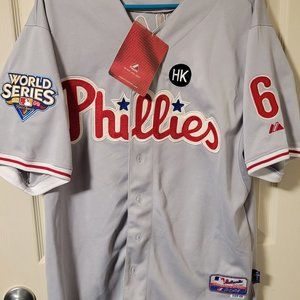 New Ryan Howard World Series Jersey Majestic Size 48 Philadelphia Phillies